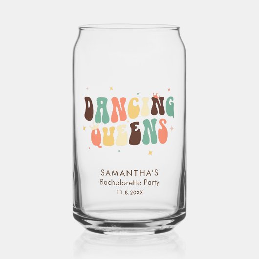 レトロディスコブライズパーティーオーダーメイド ガラス缶 (正面)