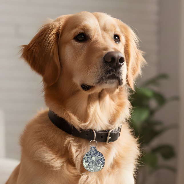 レトロディスコペットIDタグ ペット　ネームタグ (クリエイターアップロード済み)