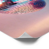 レトロディスコボールウォールアート70年代 ポスター (角)