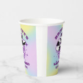 レトロディスコボールカウガールハット独身パーティー 紙コップ (右)