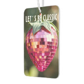 レトロディスコボールストロベリー カーエアーフレッシュナー (左)