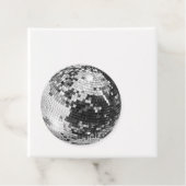 レトロディスコボールスパークルグリッター銀誕生日 フェイバータグ (インサイチュ)