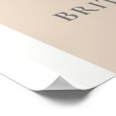 レトロディスコボールブライダルシャワーウェルカムポスター ポスター (角)