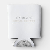 レトロディスコボールブライダルシャワーディスコブライド 缶クーラー (裏面)