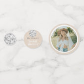 レトロディスコボールブライダルシャワー写真 コンフェッティ (正面)