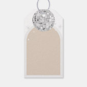 レトロディスコボールブライダルシャワー ギフトタグ (裏面)