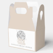 レトロディスコボールブライダルシャワー フェイバーボックス (オープン)