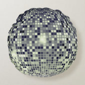 レトロディスコボール装飾用クッションはっきりした-ヴィンテージビベス ラウンドクッション (正面)