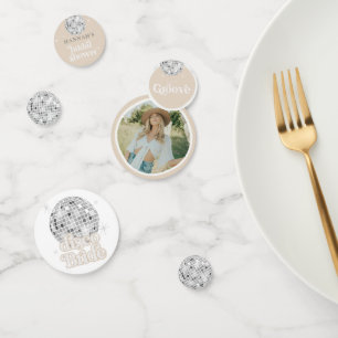 レトロディスコボール ブライダルシャワーの写真 コンフェッティ