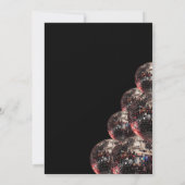 レトロディスコボール 70年代 グルーヴィーパーティー招待状 招待状 (裏面)