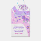 レトロディスコローラースケート1st誕生日 ギフトタグ (正面)