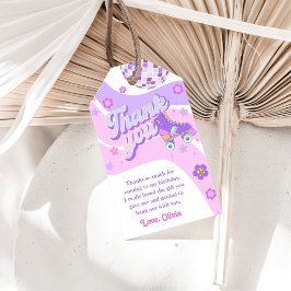 レトロディスコローラースケート1st誕生日 ギフトタグ