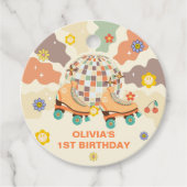 レトロディスコローラースケート1st誕生日 フェイバータグ (正面)