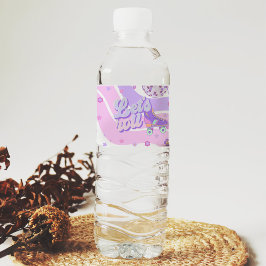 レトロディスコローラースケート1st誕生日 ペットボトルラベル