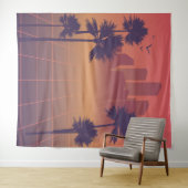 レトロディスコ写真ブース背景80年代90年代 タペストリー (インサイチュ(横))