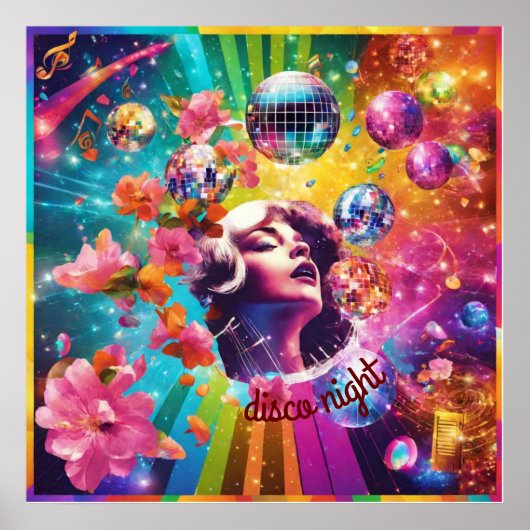 レトロディスコ夜 ポスター (正面)