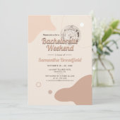 レトロディスコ女性のカーボーイバチェロレッテ週末 招待状 (スタンド正面)