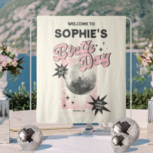 レトロディスコ誕生日背景