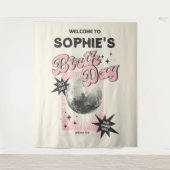 レトロディスコ誕生日背景 タペストリー (正面)