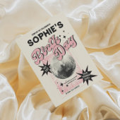 レトロディスコ誕生日 招待状