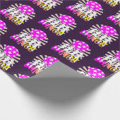 レトロディスコ踊りダンスグラフィック ラッピングペーパー (角)