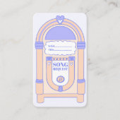 レトロディスコ90年代パーティージュークボックス曲リクエストカード エンクロージャーカード (正面)