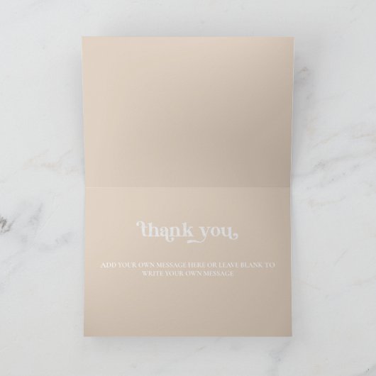 レトロディスコ グルーヴィー ブライズシャワー サンキューカード (内部)