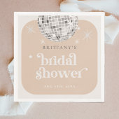 レトロディスコ グルーヴィー ブライダルシャワー スタンダードカクテルナプキン