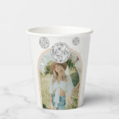 レトロディスコ グルーヴィー ブライダルシャワー 紙コップ (裏面)