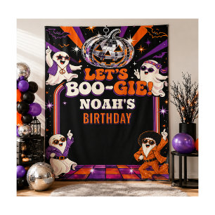 レトロディスコ ハロウィン バースデーパーティー 背景幕 タペストリー