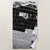 レトロディスコ#1球#retro #wall #art ビーチタオル (正面)