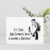 レトロディヴァウーマンズバースデーパーティー 招待状 (スタンド正面)