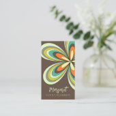 レトロデイジーイベントプランナーGroovy 70sヒッパイフラワー 名刺 (スタンド正面)