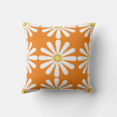 レトロデイジーオレンジ クッション (裏面)