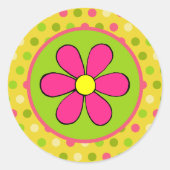 レトロデイジーシール ラウンドシール (正面)