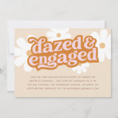 レトロデイジーダイズ&婚約したバチェロレッテ 招待状 (正面)