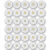 レトロデイジードードル装飾ミニフラワーブジョー シール (正面)