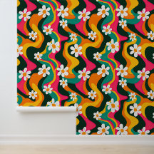 レトロデイジーパタカラフルーン70sヒッピー