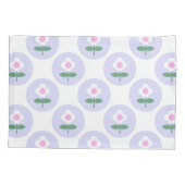 レトロデイジーパープル10代の誕生日マザーズベビー 枕カバー (裏面)