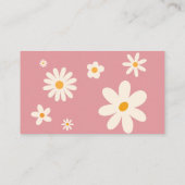 レトロデイジーピンク砂漠の赤ちゃんシャワーブリクエスト エンクロージャーカード (裏面)