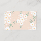 レトロデイジーフェスティバルおむつラッフルインサートカード 名刺 (裏面)