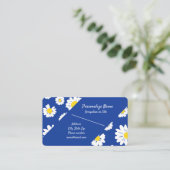 レトロデイジーフラワーガーデンフローラテーマ 名刺 (スタンド正面)