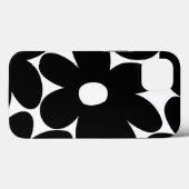 レトロデイジーフラワーズイン白黒#1 #floral Case-Mate iPhoneケース (裏面 (横))