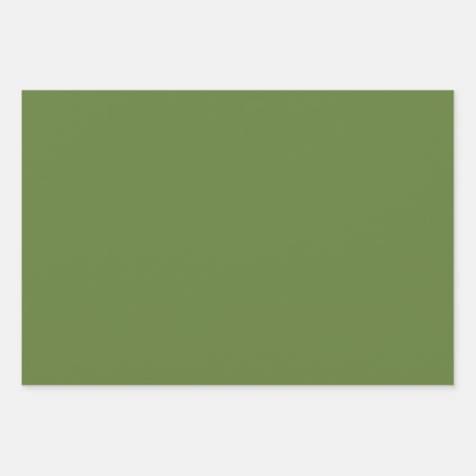 レトロデイジーフローラクリスマスパターン ラッピングペーパーシート (正面2)