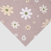 レトロデイジーフローラルパターンボホ装飾品 薄葉紙 (詳細)