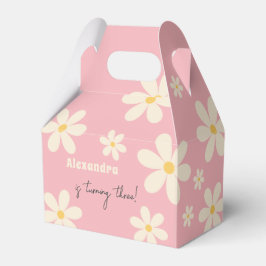 レトロデイジーフローラ子供の誕生日 フェイバーボックス