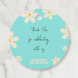 レトロデイジーフローラ感謝してい子供の誕生日you フェイバータグ