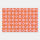 レトロデイジープリント ラッピングペーパーシート (正面)