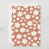 レトロデイジーベビーシャワー招待状 |レトロベビー 招待状 (裏面)