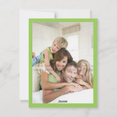 レトロデイジーベビー雛鳥カワイイイお洒落ースター シーズンカード (裏面)